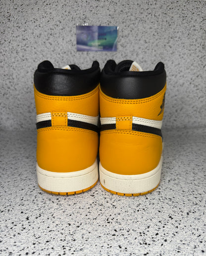 Jordan 1 Yellow Toe Taxi 10 Men/11.5 Women “Preowned”