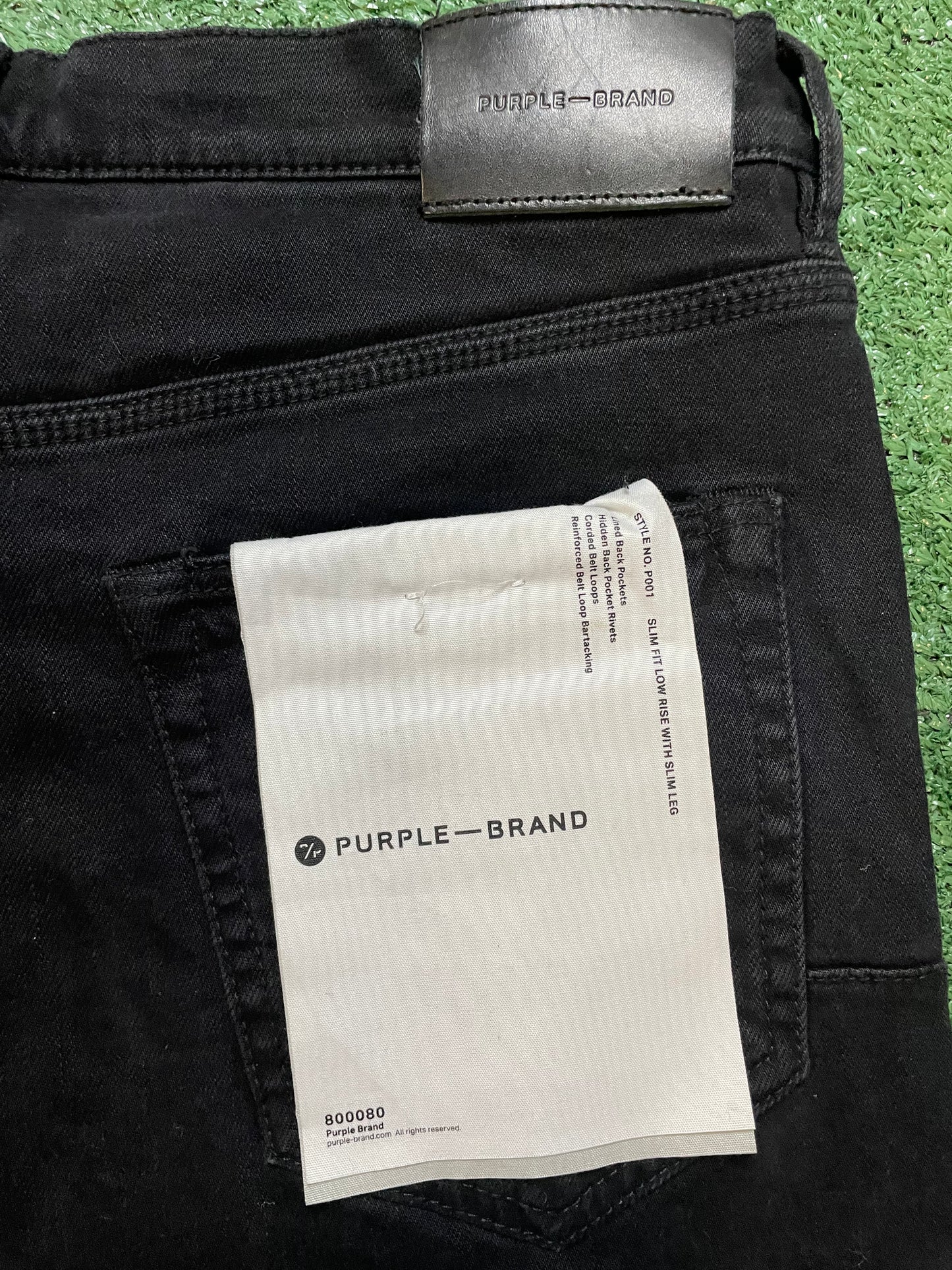 Purple brand punch p black denim jeans