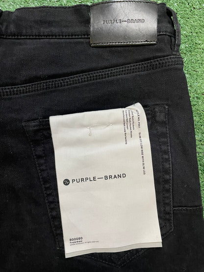 Purple brand punch p black denim jeans