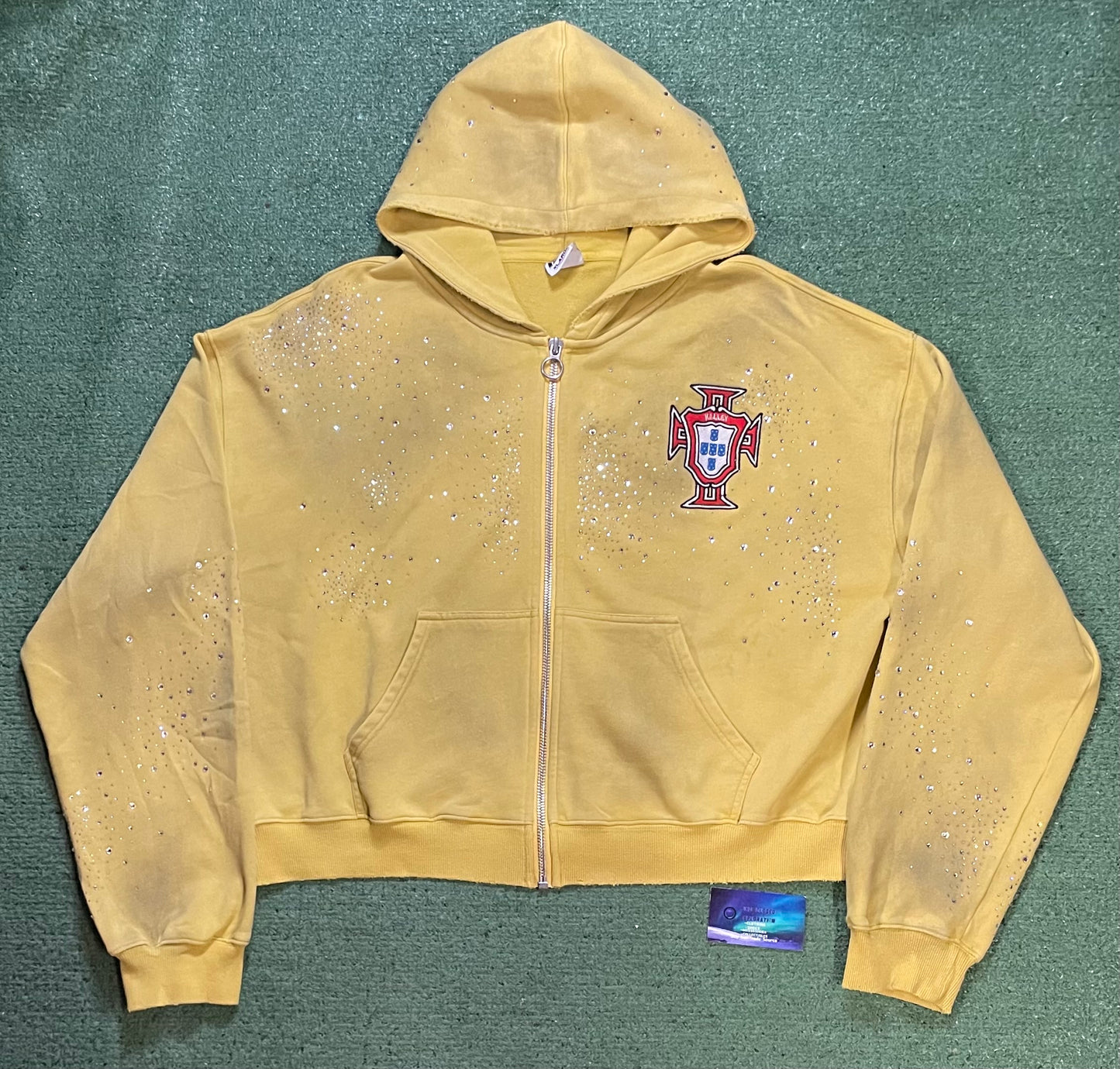 Vale forever sun cluster zip up yellow Valley Dreams hoodie