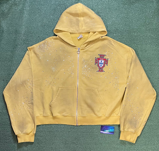 Vale forever sun cluster zip up yellow Valley Dreams hoodie