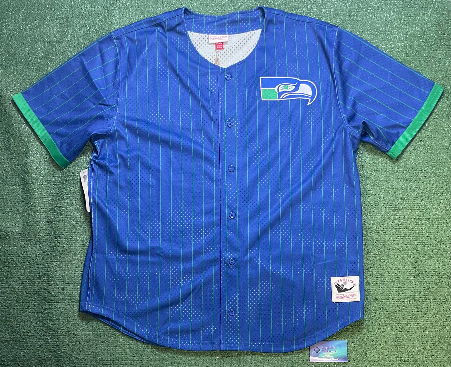 Seattle Seahawks Mitchell & Ness baseball jersey