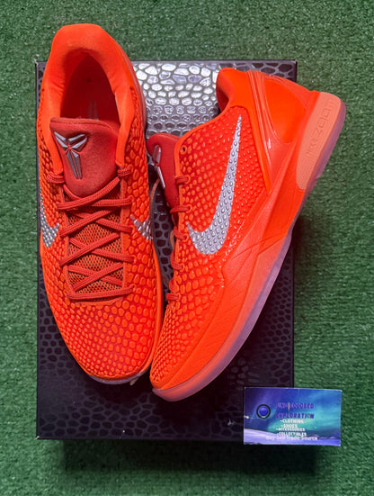 Nike Kobe 6 Total Orange 8 Men/9.5 Women “Preowned”