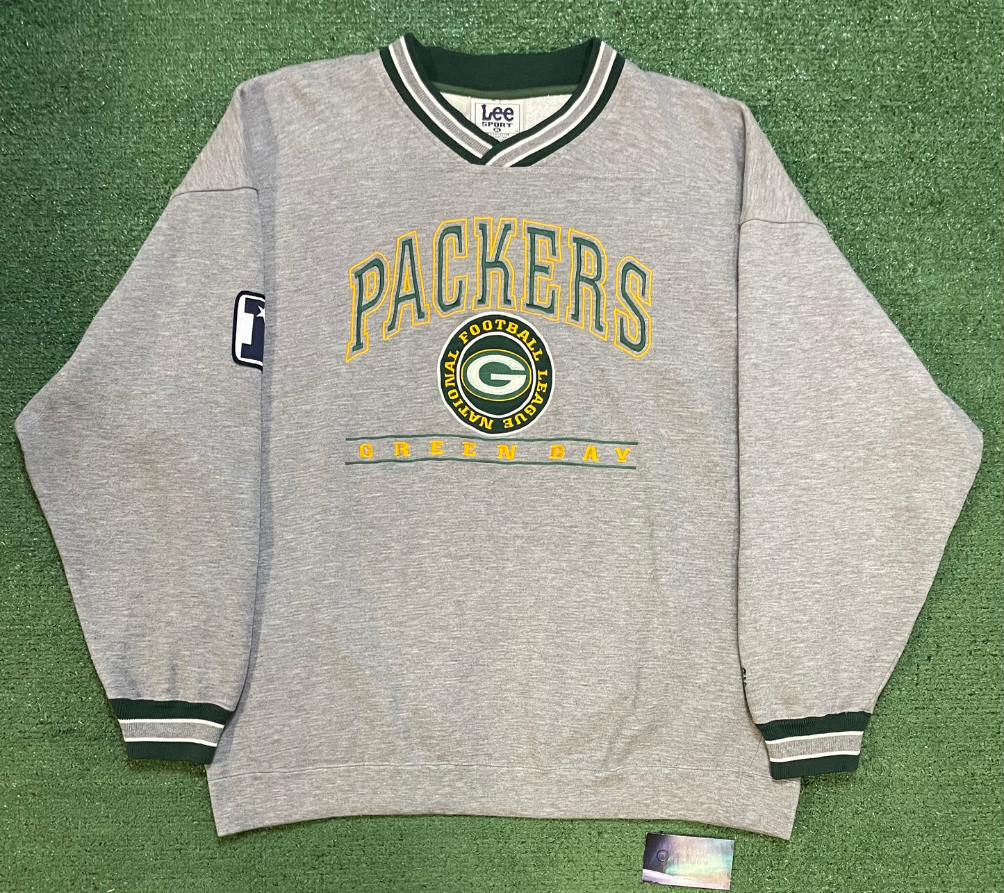 Vintage 1990s Green Bay Packers embroidered crewneck