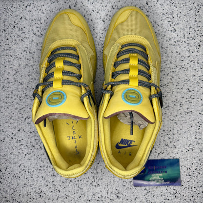 Nike Air Max 1 Travis Scott Saturn Gold 9 Men/10.5 Women “Preowned”