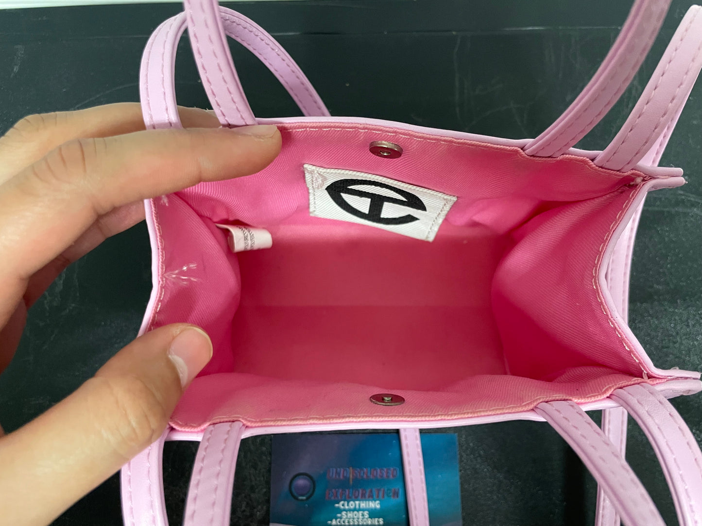 Telfar small bubblegum pink bag