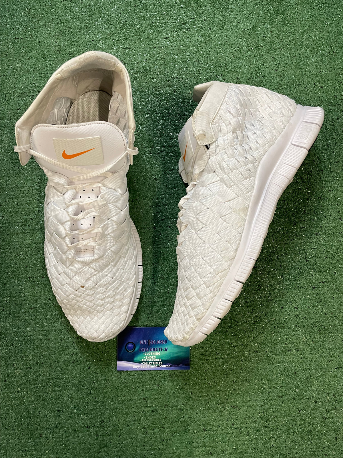 Nike Free Inneva woven triple white size 13men/14.5women