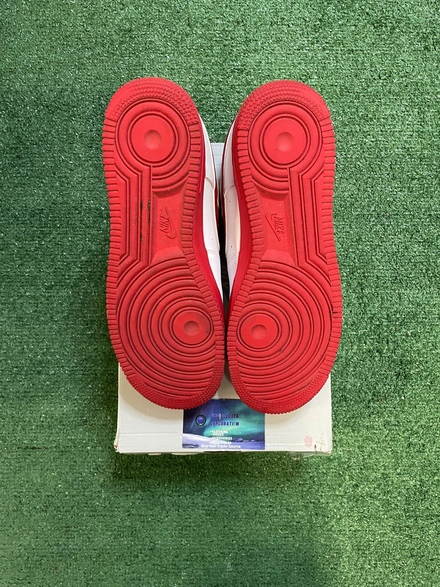 Nike Air Force 1 low white red midsole size 11men/12.5women