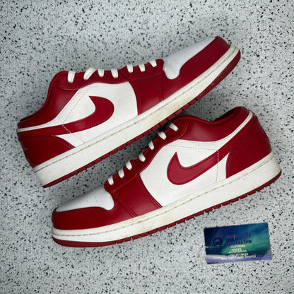 Jordan 1 Low Gym Red 9.5 Men/11 Women “Preowned”