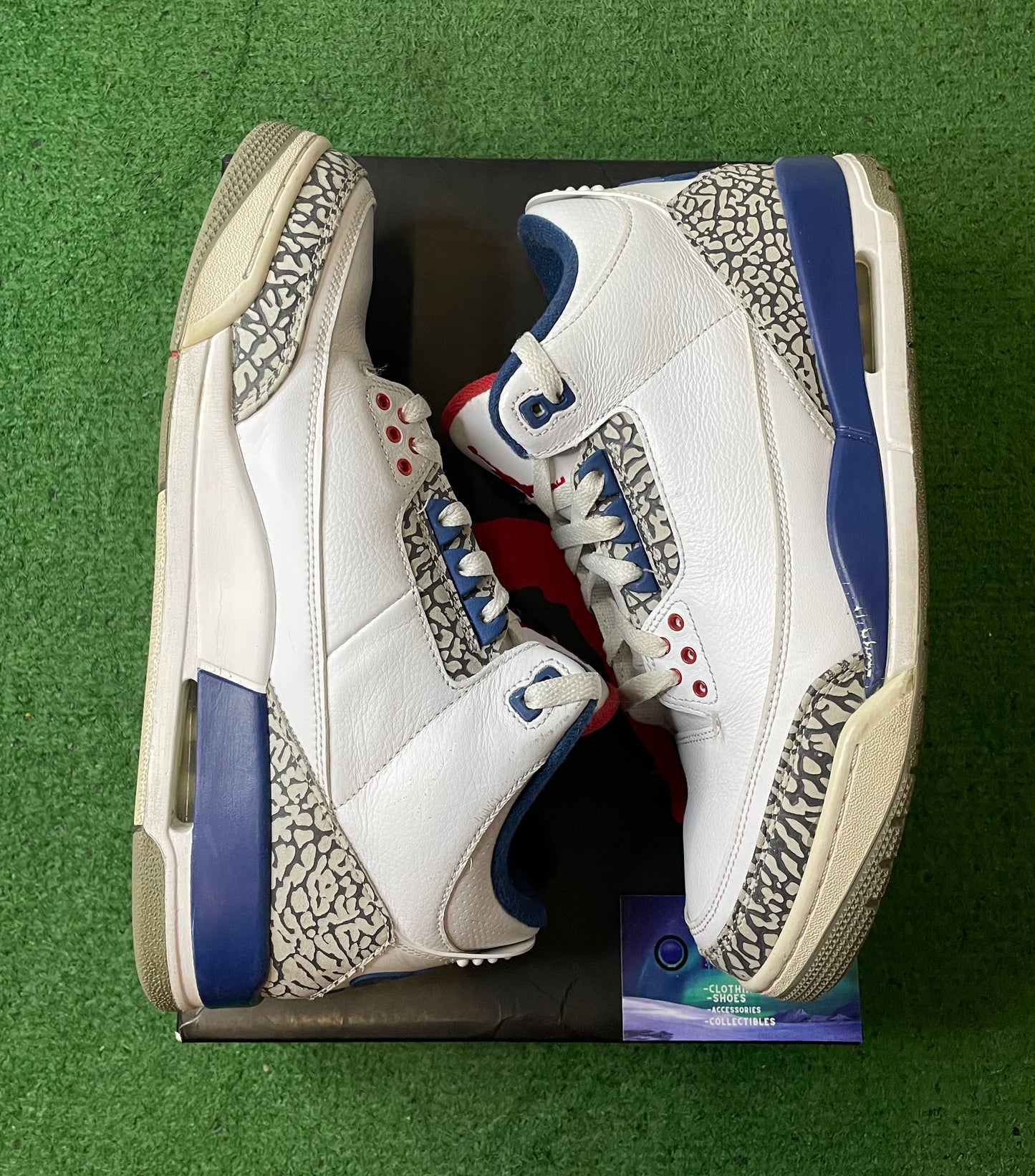 Jordan 3 true blue 2016 size 10.5men/12women