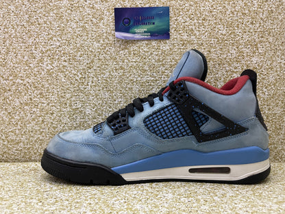 Jordan 4 Travis Scott Cactus Jack 10.5 Men/12 Women “Preowned”