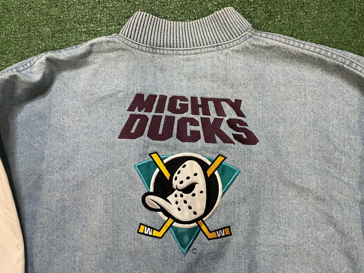 Vintage 1990s Mighty Ducks hockey Jean jacket