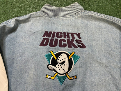 Vintage 1990s Mighty Ducks hockey Jean jacket