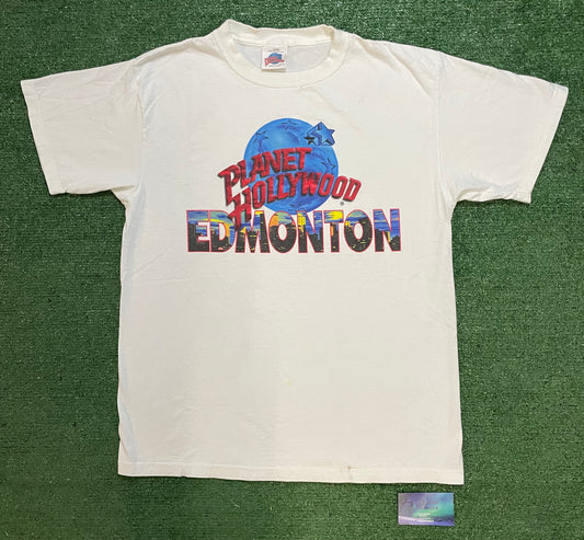Vintage 1990s Planet Hollywood Edmonton tee