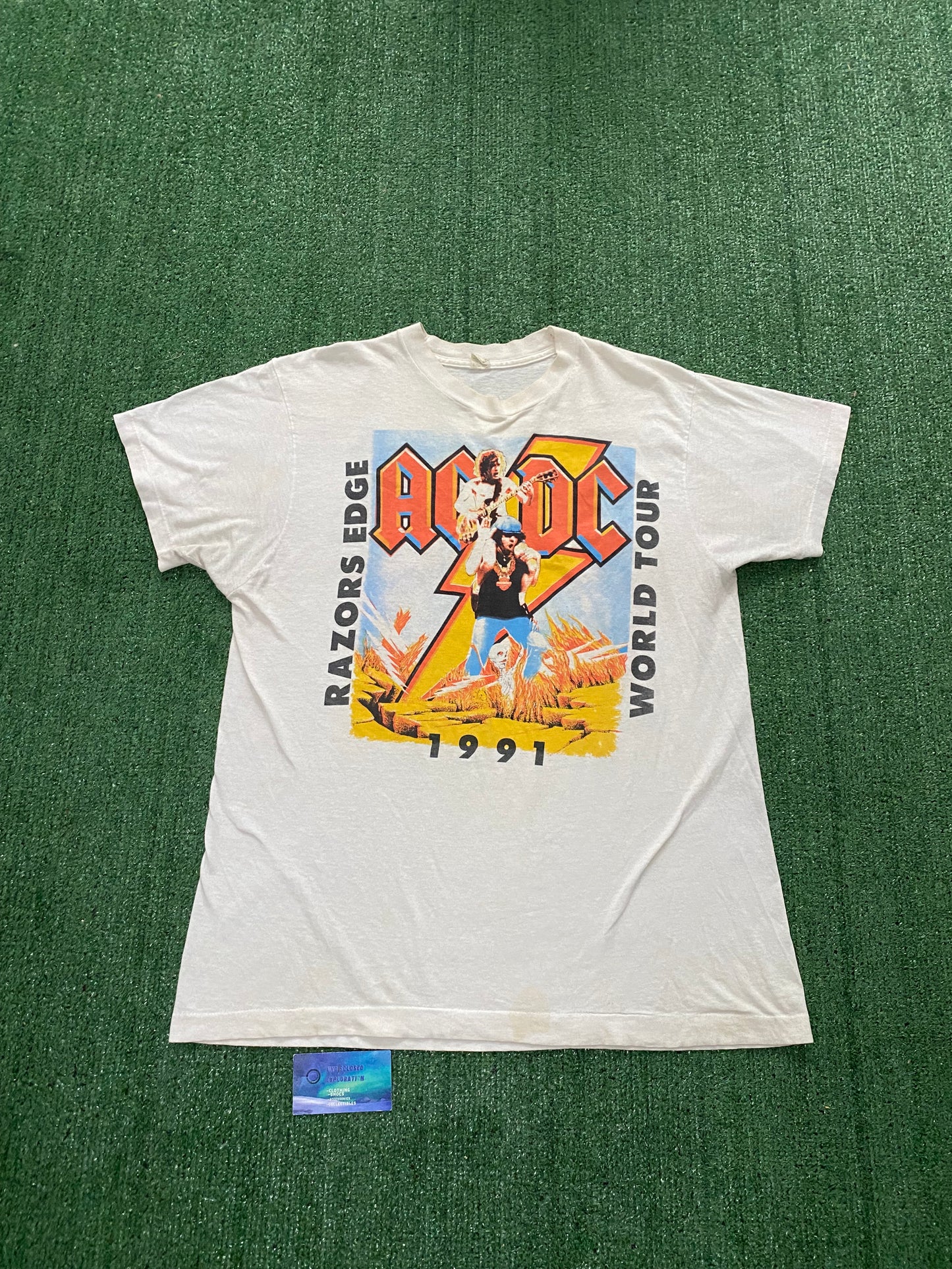 Vintage ACDC 1991 Razors Edge Tour T Shirt