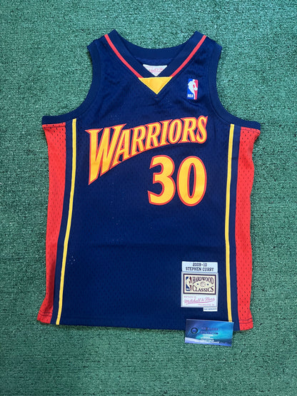 Mitchell & Ness Golden State Warriors Stephen Curry 2009-10 Hardwood Classics Swingman youth Jersey