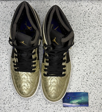 Jordan 1 Zoom CMFT Gold Laser 9 Men/10.5 Women “Preowned”