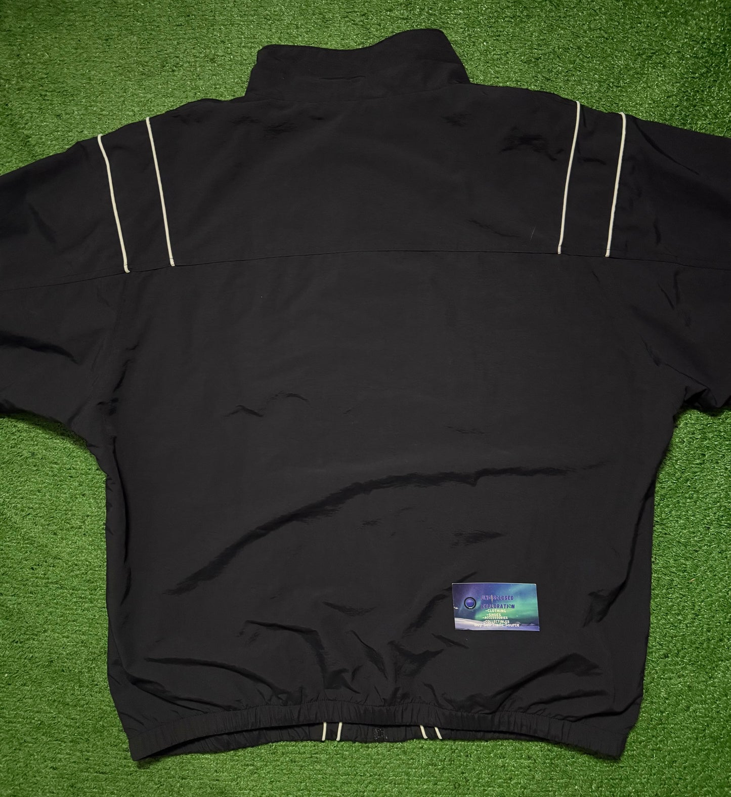 Supreme Cross Paneled Track Jacket Black