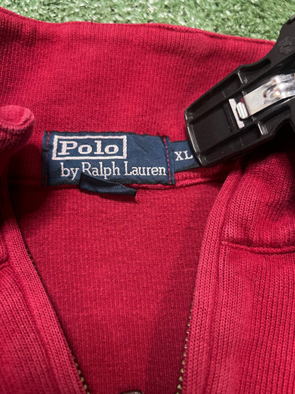 Polo Ralph Lauren red quarter zip