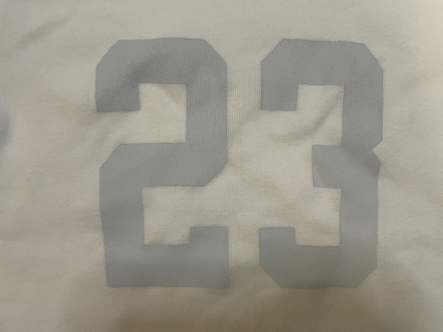 Brandy Melville/John Galt 23 white and light blue tee