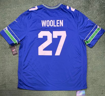 Seattle Seahawks Nike Tariq woolen #27 jersey