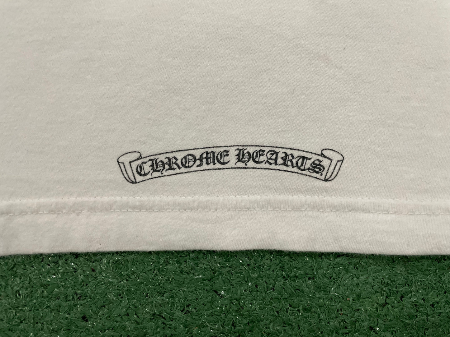 Chrome Hearts neck logo white longsleeve