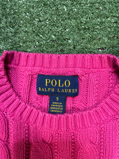 Polo Ralph Lauren Pink Knitted Crew Neck
