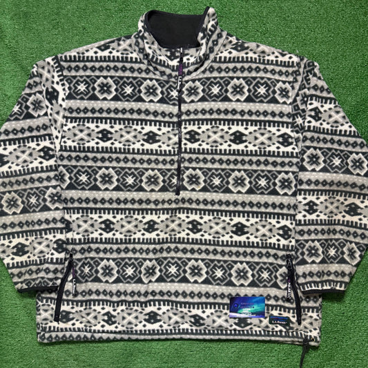Vintage LL Bean Aztec Fleece