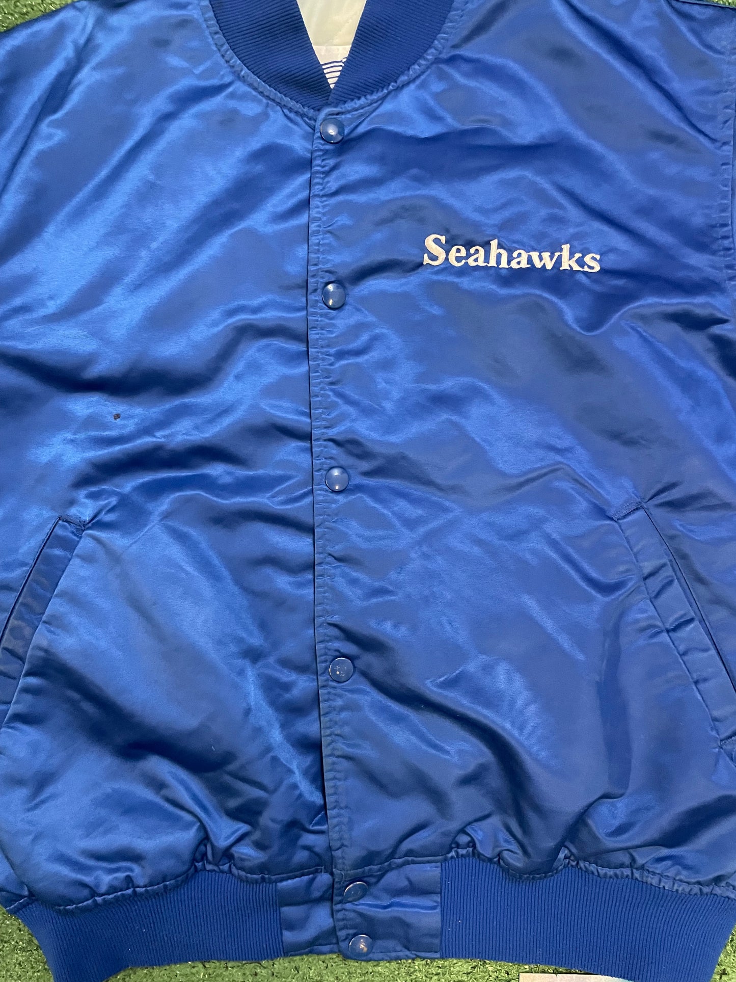 Vintage 1980s Seattle Seahawks satin starter jacket