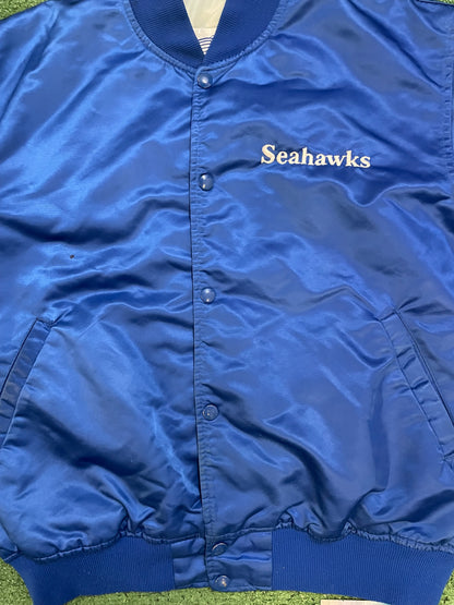 Vintage 1980s Seattle Seahawks satin starter jacket