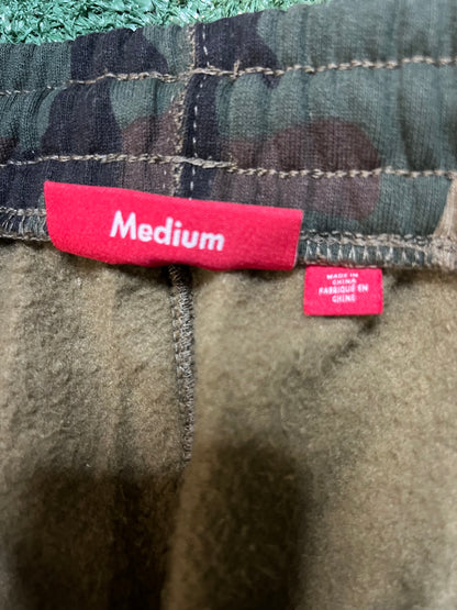 Supreme satin applique woodland camo sweatpants