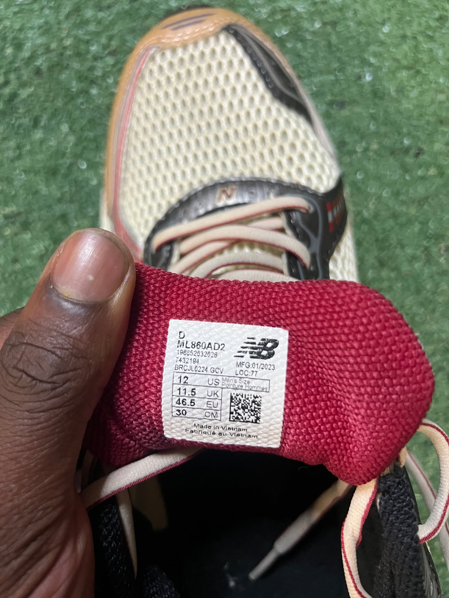 New Balance 860v2 X Aime Leon dore red size 12men/13.5women