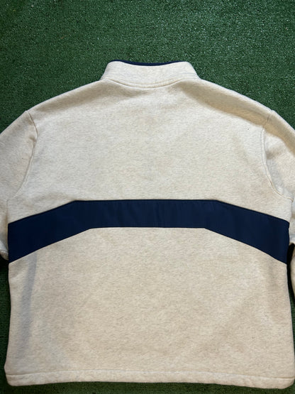 Dsg grey and navy quarter zip
