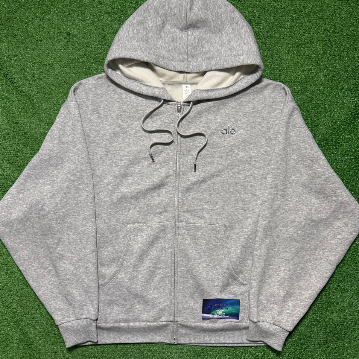 Alo Mens Full Zip Hoodie