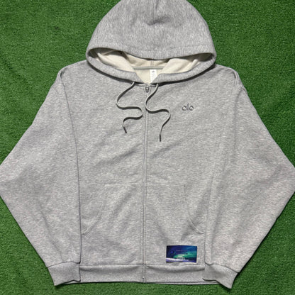 Alo Mens Full Zip Hoodie