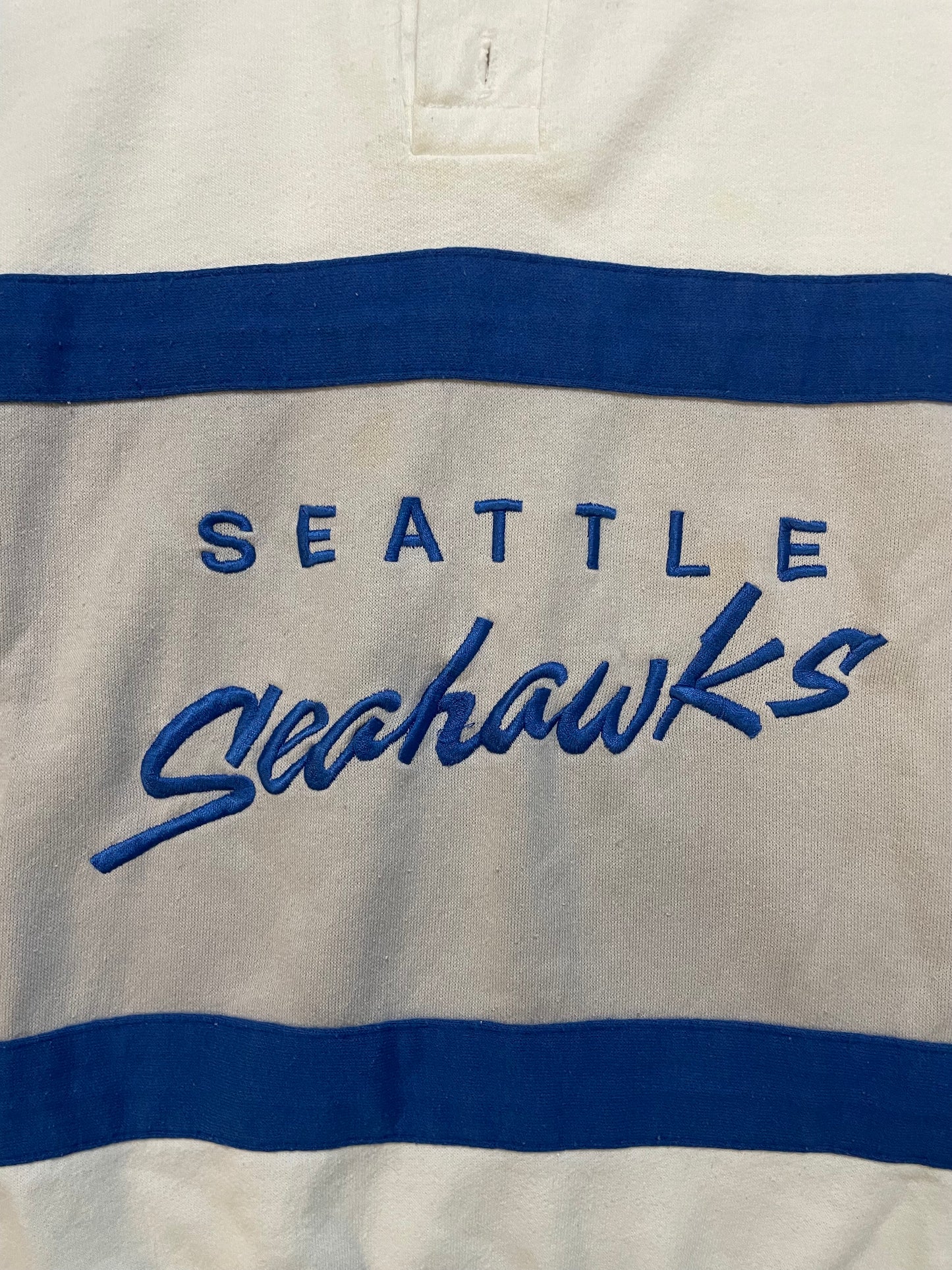 Vintage 1990s Seattle Seahawks Striped crewneck