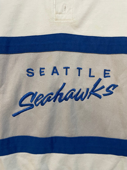 Vintage 1990s Seattle Seahawks Striped crewneck