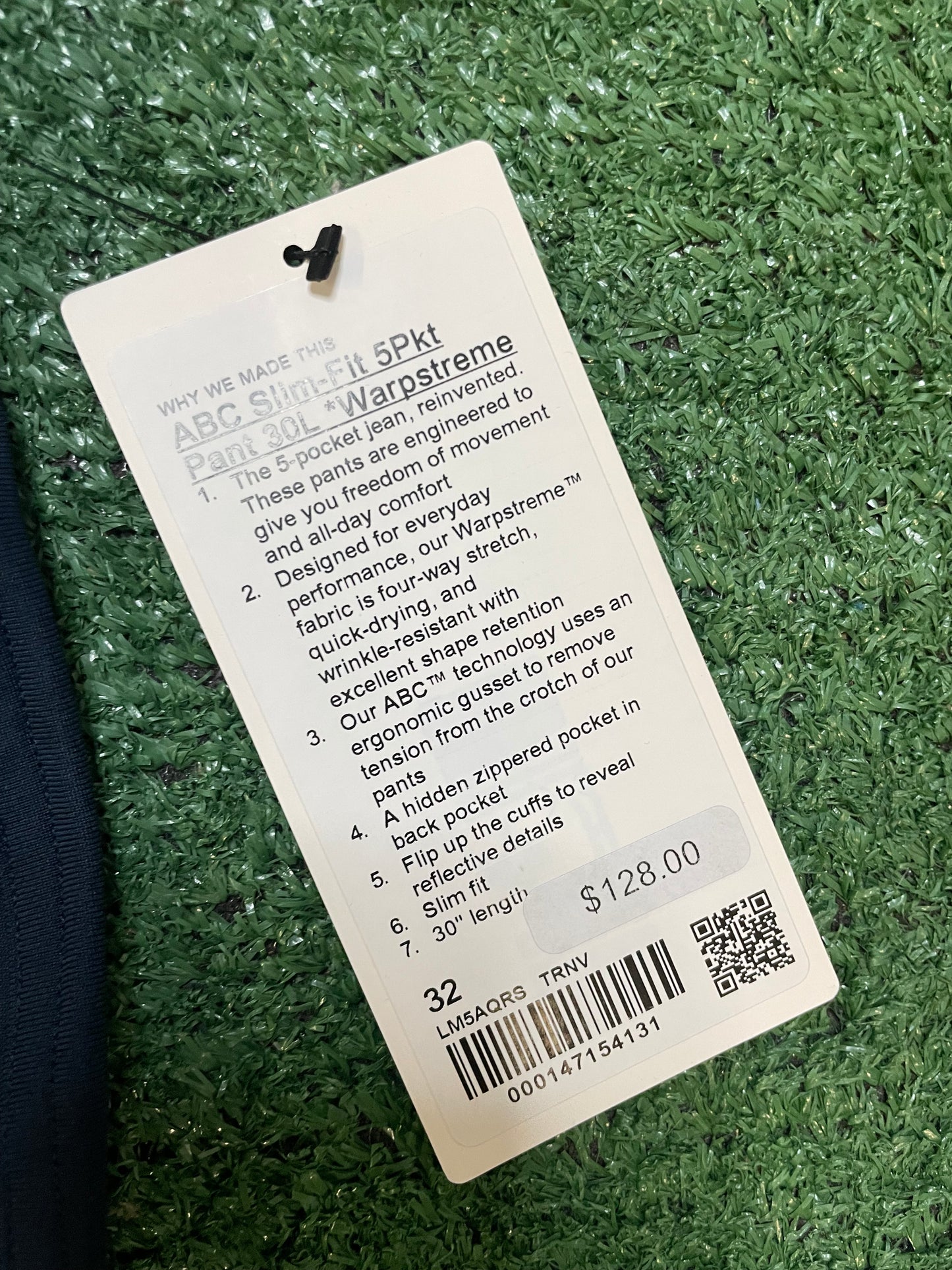 lululemon ABC 5 pocket pant true navy
