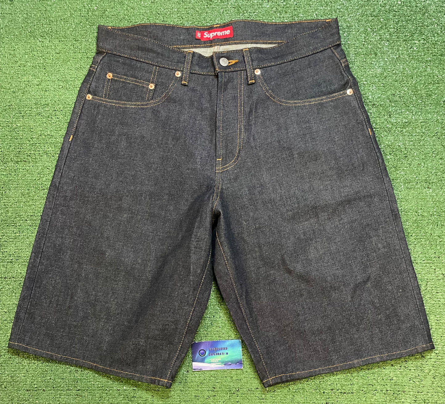 Supreme selvedge denim jean shorts
