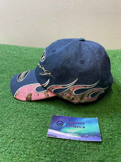 Apex Racing denim and pink camo hat
