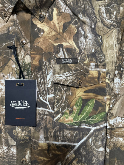 Von Dutch Camo Button Up Shirt