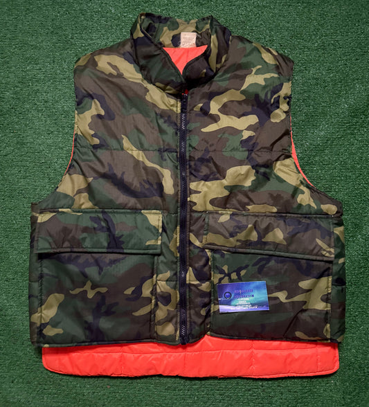 Vintage Camo Vest Jacket