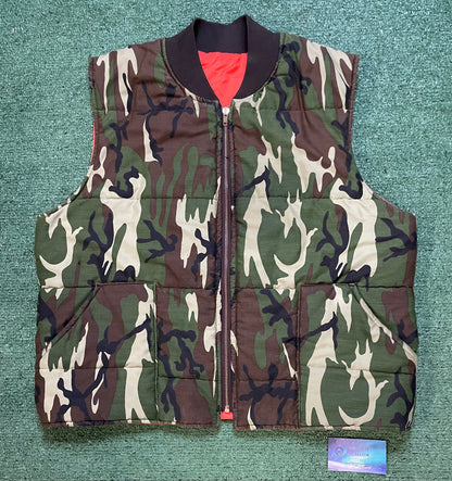 Vintage 1990s camo vest