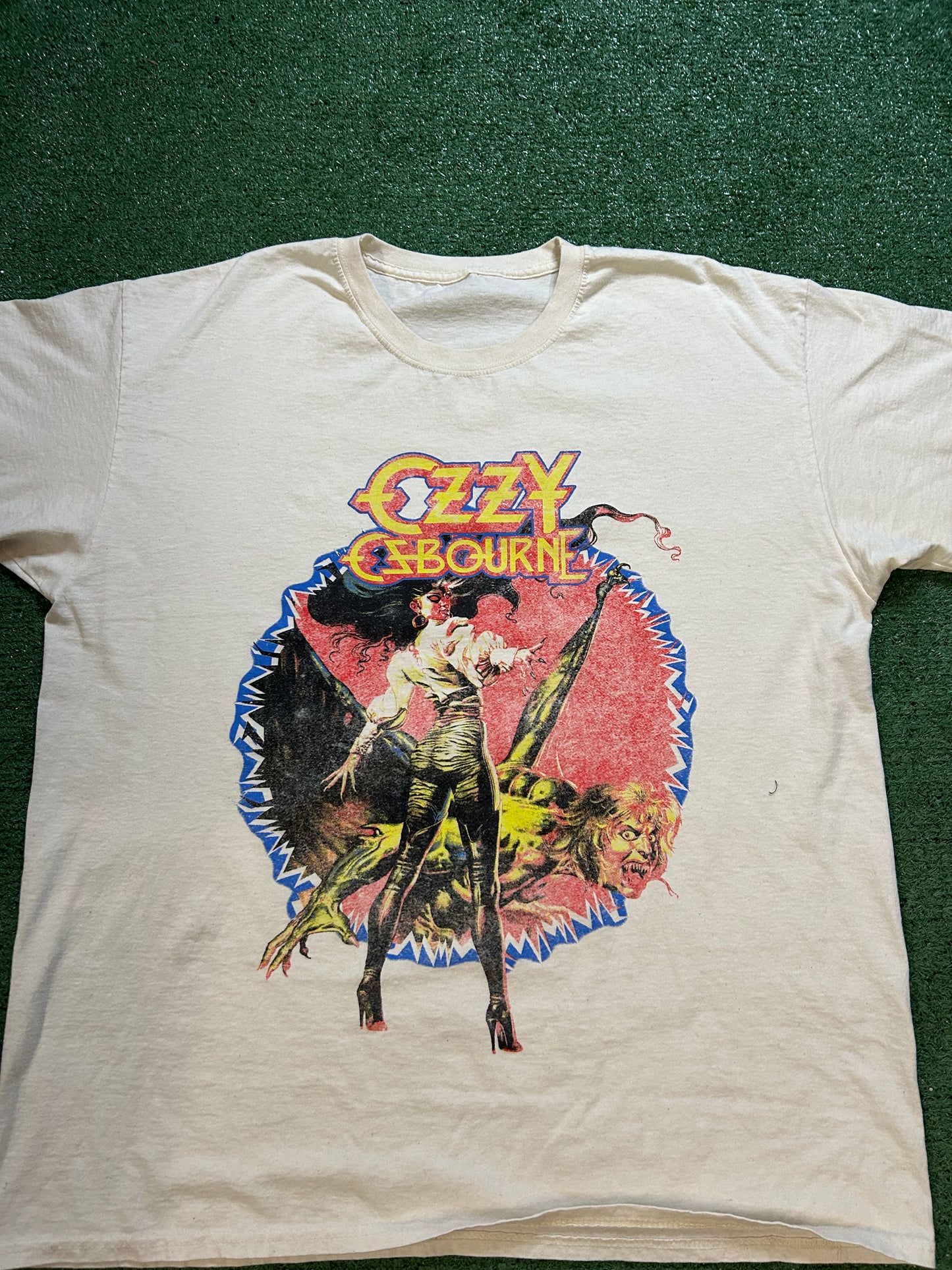 Ozzy ozbourne tour 86 white tee