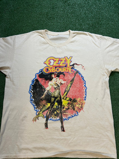 Ozzy ozbourne tour 86 white tee