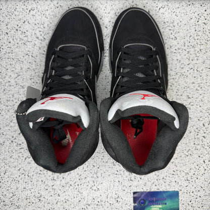 Jordan 5 Black Metallic Reimagined 9.5 Men “Preowned”