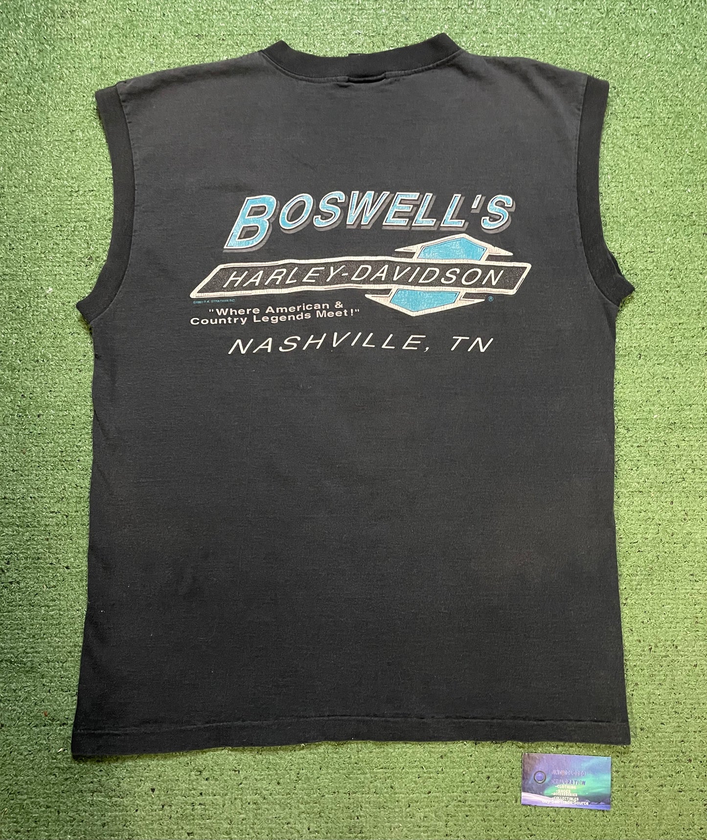 Vintage 1990s Harley Davidson skull Tennessee sleeveless tee