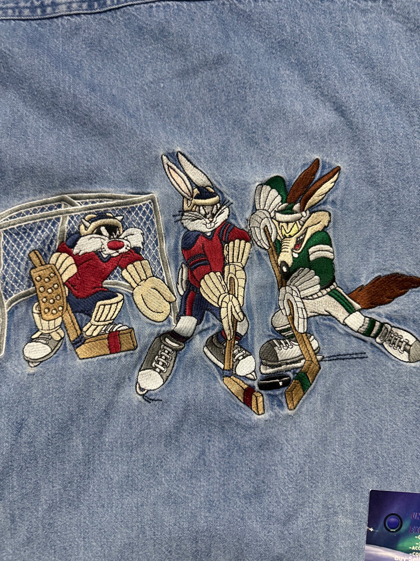 Vintage Looney Tunes Hockey Hoodie