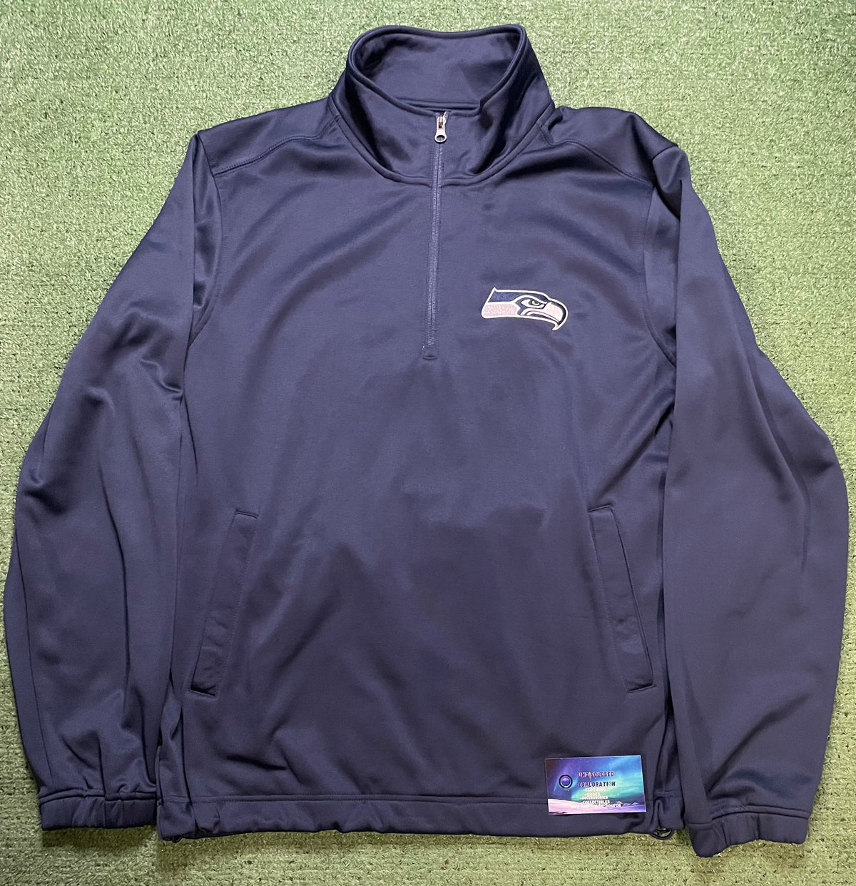 Seattle Seahawks navy quarter zip
