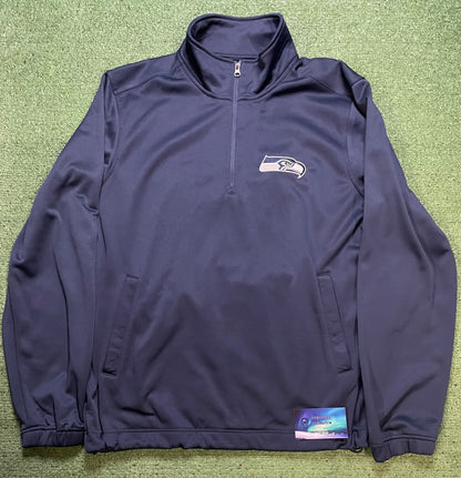 Seattle Seahawks navy quarter zip